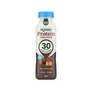 ROKEBY – 1 X 6PK – CHOC HONEYCOMB – PROTEIN SMOOTHIE – 425MLS – 6PK